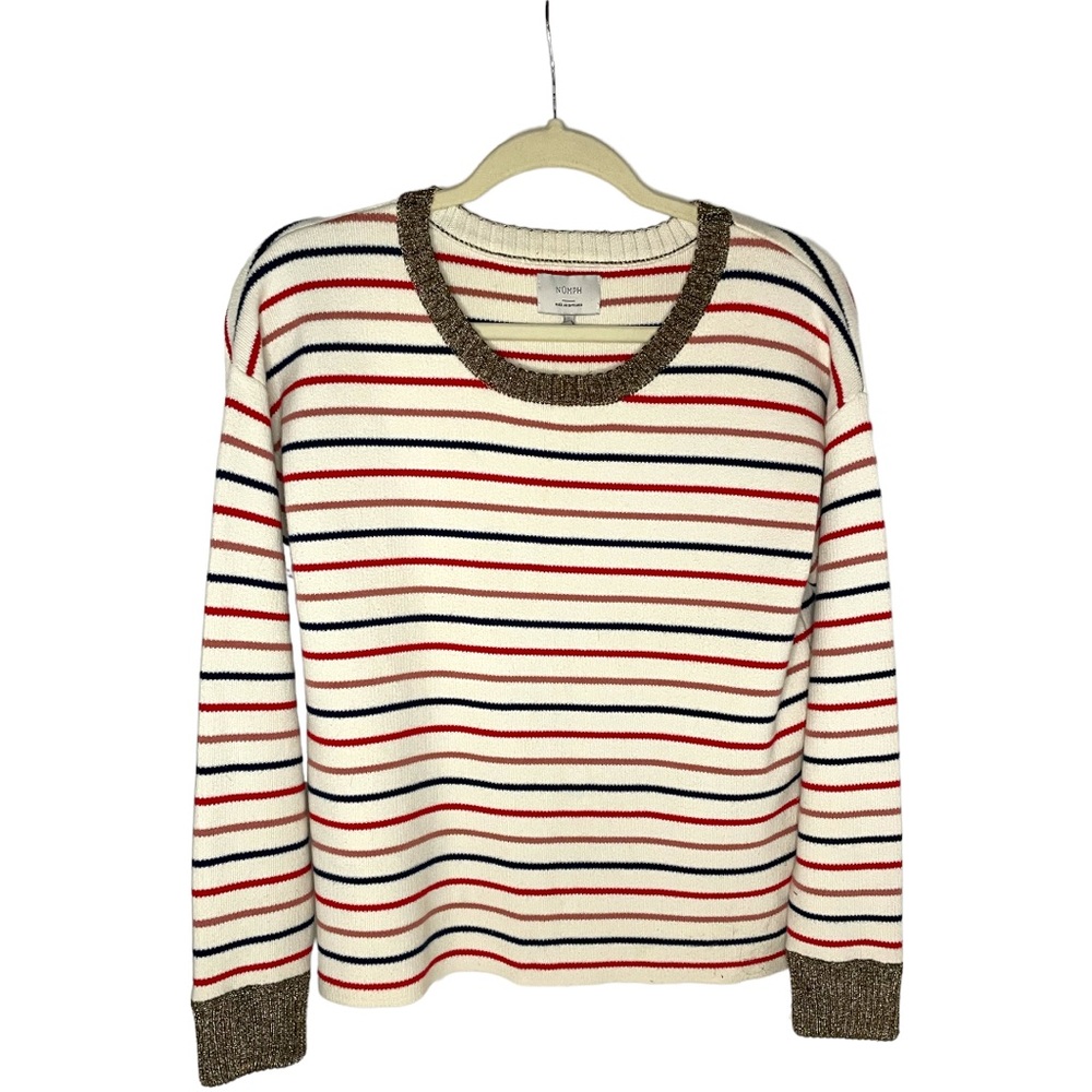 Gorgeous Anthropologie fisherman striped sweater size medium
